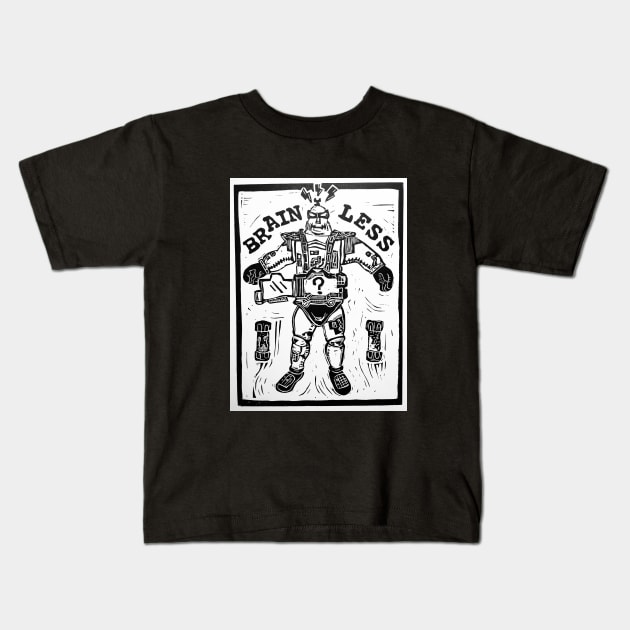 Krang-less Android Kids T-Shirt by Glad Brains